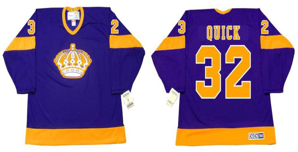 2019 Men Los Angeles Kings #32 Quick Purple CCM NHL jerseys